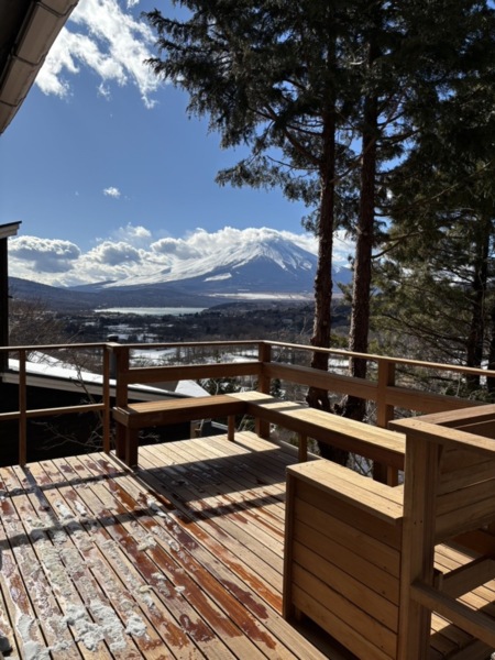 テラスからの富士山