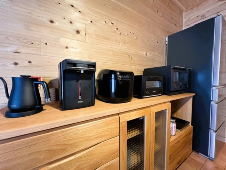 キッチンには楽しめる家電をご用意しました