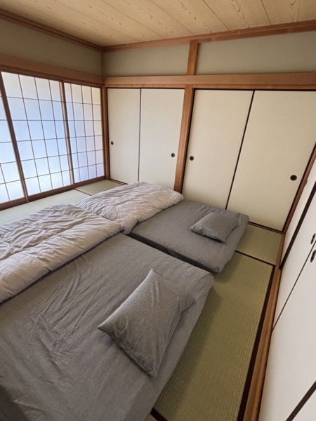 お布団を広げれば3部屋でのご利用も可能
