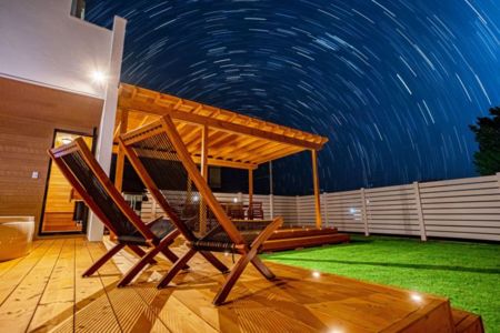 星を眺めながら整えて頂けます