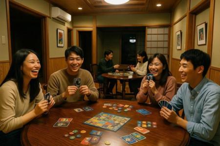 仲間と囲む、アナログなひととき。