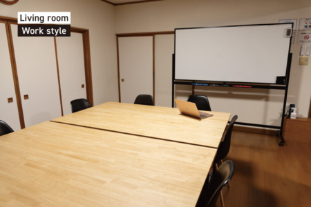 ホワイトボード使った会議もできます