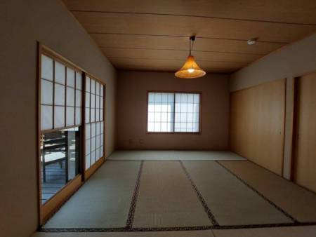 和室赤富士をイメージしたライト