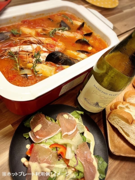 ホットプレート利用例(イメージ)
