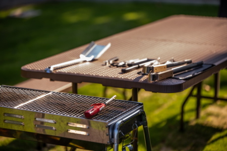 BBQ機材は一式完備