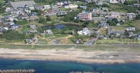 太平洋からの景色