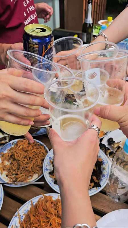 夏といえば　乾杯