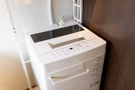 洗濯洗剤あり/外に洗濯干しスペースも