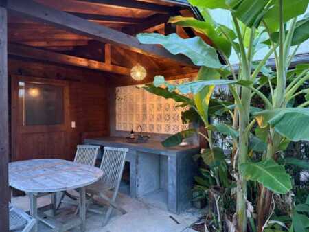 使いやすい屋外BBQスペース