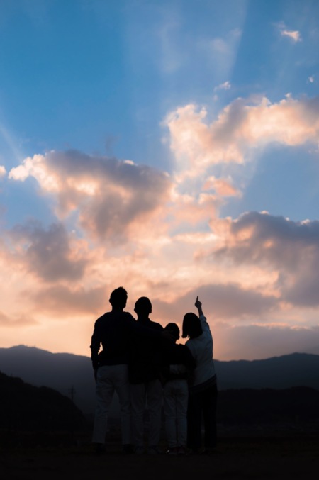 夕日が綺麗に見えます