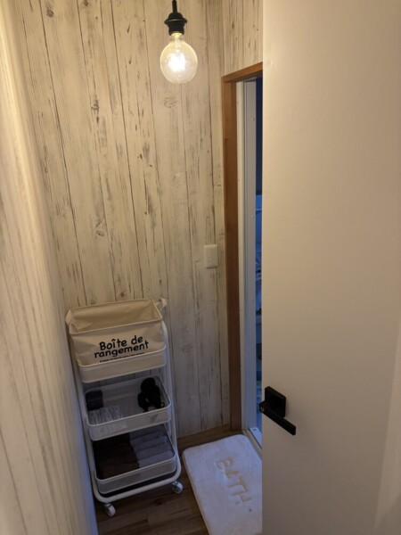 脱衣所　少し狭いです！