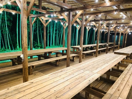 焚き火もできます。火に注意を。花火もOK