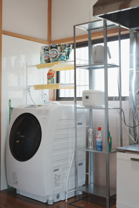 ランドリー完備で快適滞在