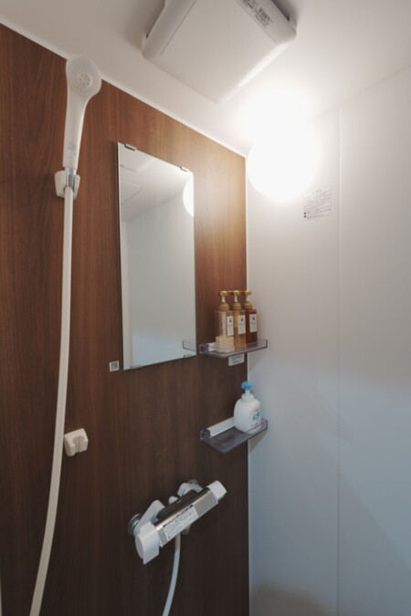 アメニティ充実のバスルーム