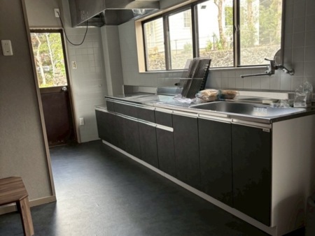 １階キッチンでBBQ後すぐ洗い物可能