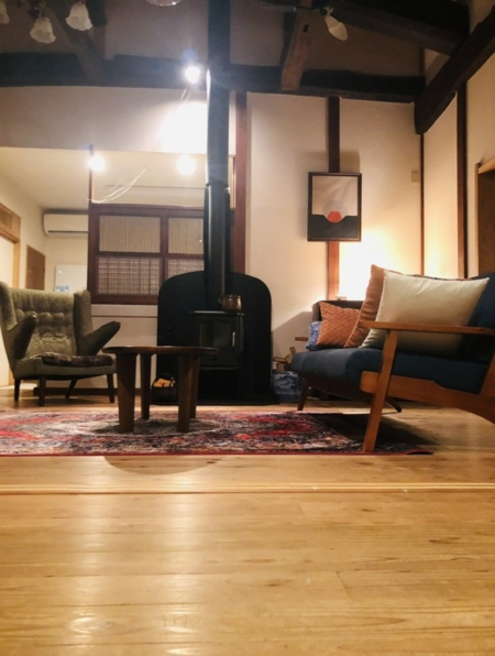 リビングの薪ストーブ