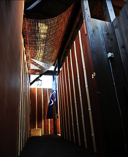 露天風呂入り口