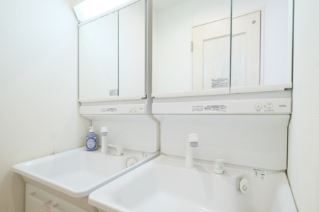 洗面台3つご用意しております