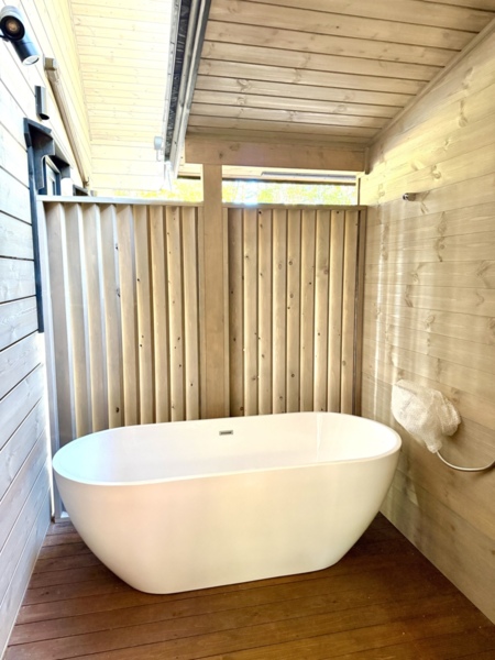 ロウリュ後の水風呂もお楽しみいただけます