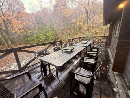 雨、日除けのタープもご用意