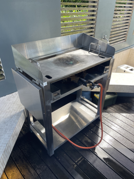 BBQ設備（ガス火。鉄板です）