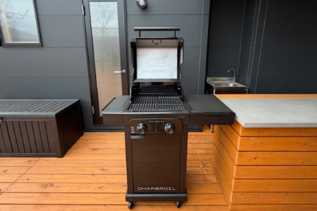 本格ガスグリルでBBQが出来ます。