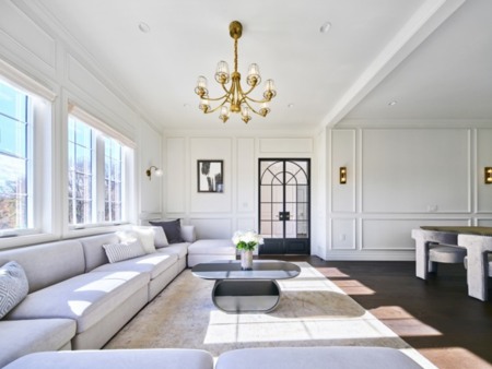 洗練されたリビングルーム