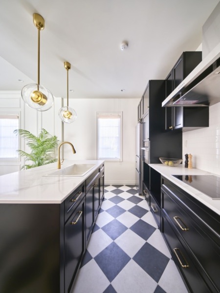 玄関タイルと合わせたカラーコーディネート