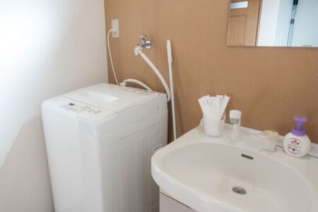 長期滞在にも便利な洗濯室