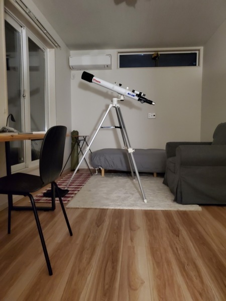 天体望遠鏡　ご自由に星空観察下さい