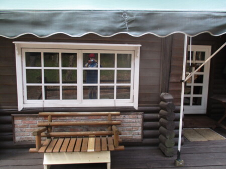 テラスのベンチ