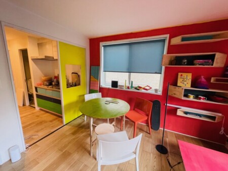 ２Fダイニングとキッチンの全体像