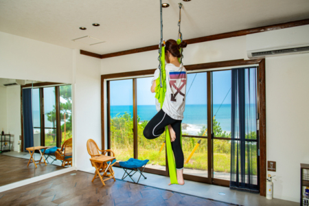 エアリアルヨガ用ハンモック