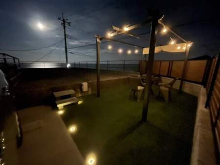 屋上庭からの夜景