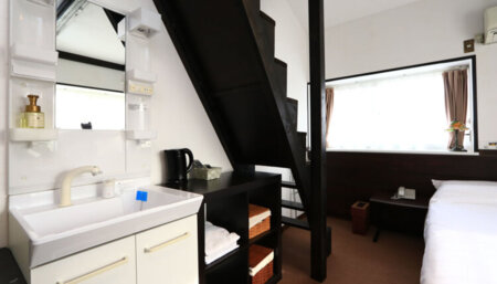 客室内洗面台付き超便利♪