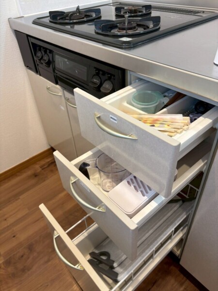 基本的な調理器具はそろってます！