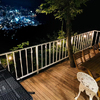 夜のテラス