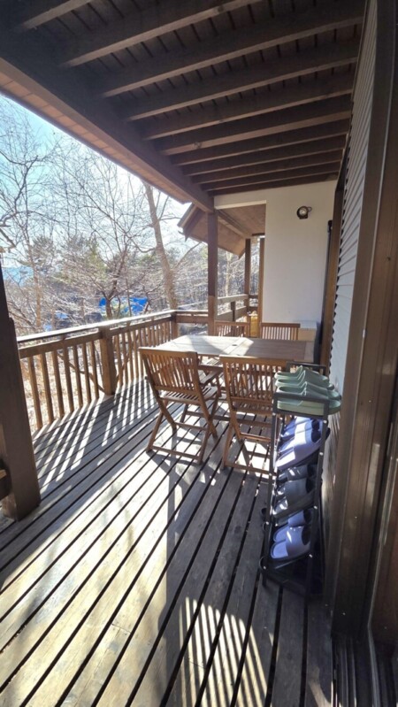 屋根付きテラス