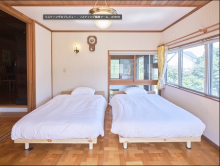 主寝室は遮光ブラインド設置。朝もゆっくり