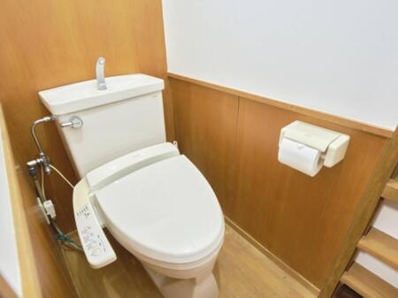 トイレは2階です。
