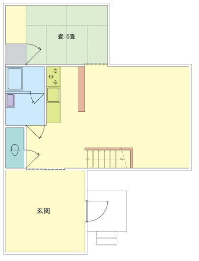 1階の間取り図です