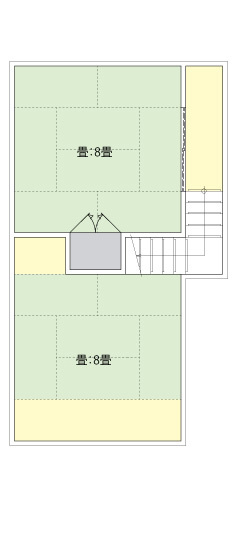 2階の間取り図です