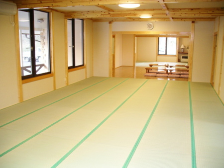 36畳の和室　みんなと一緒に就寝